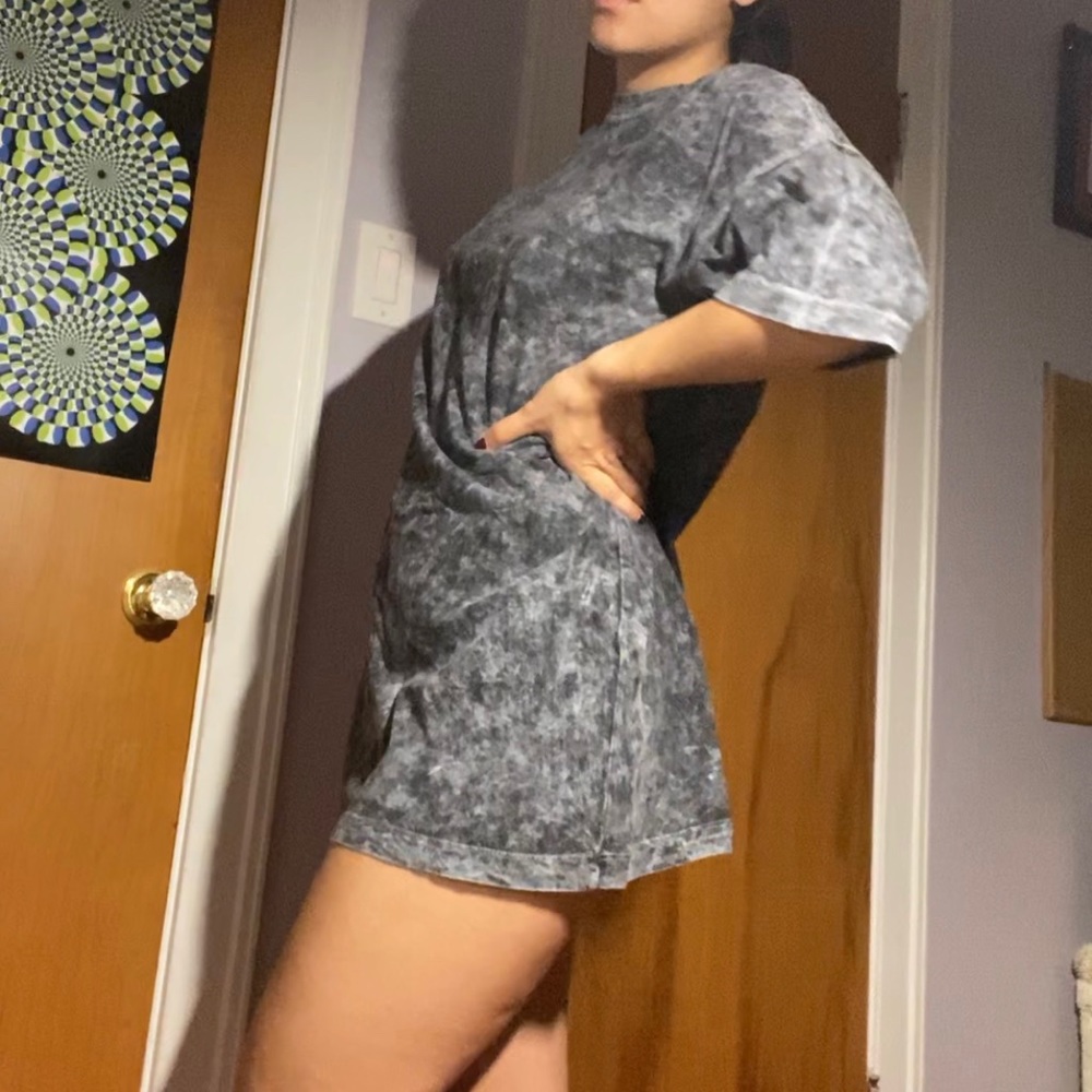 Acid Wash T-shirt Dress